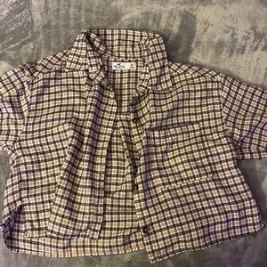 Cropped flannel